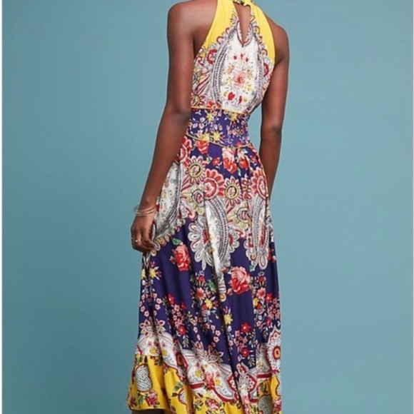 Anthropologie Maeve Women’s Myriam Maxi Halter Dress - Picture 3 of 13